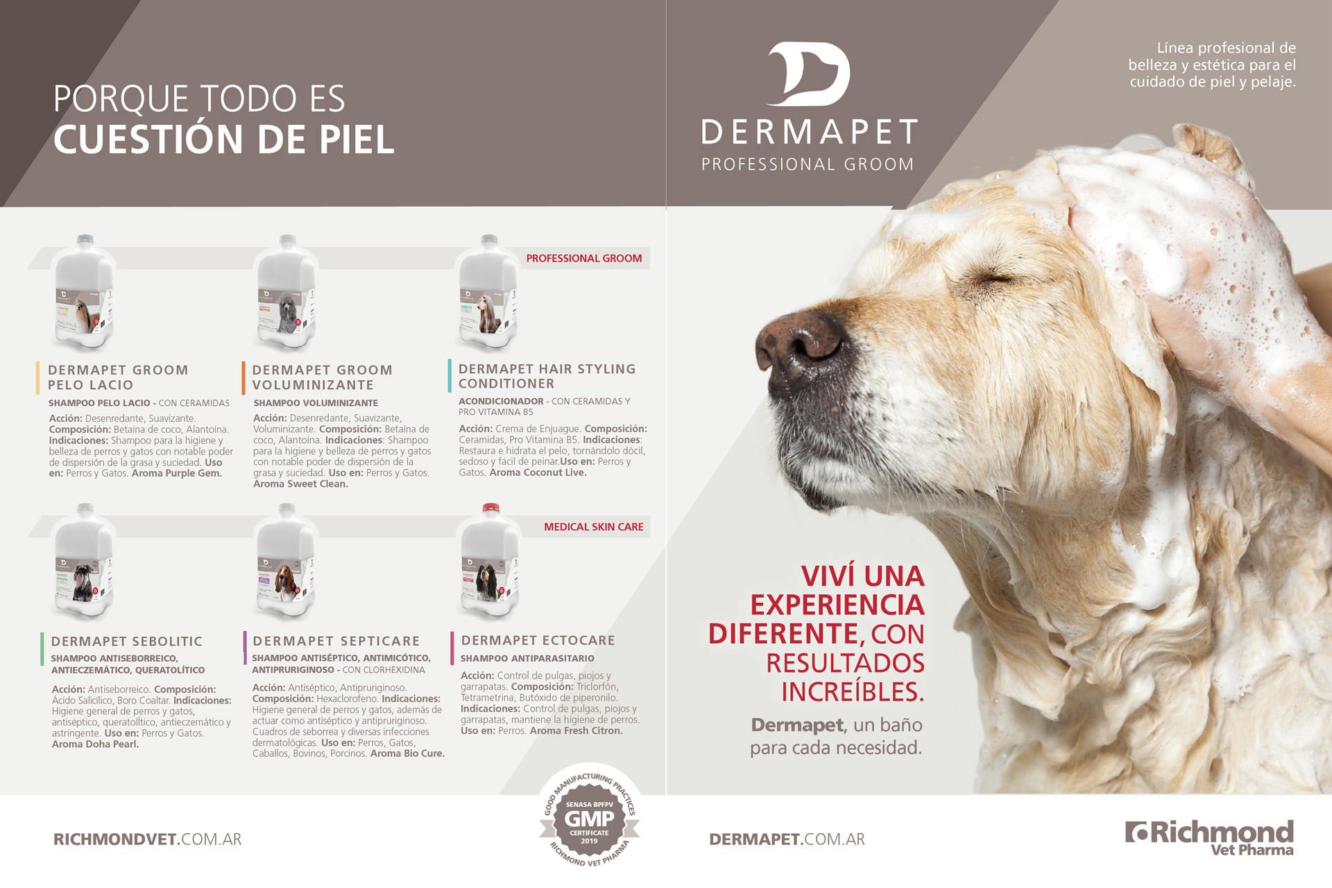 Díptico Dermapet - Limonero Comunicación Visual